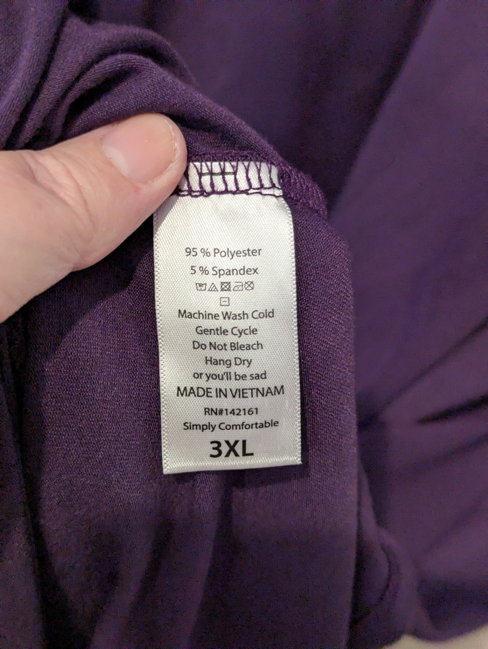 LuLaRoe Deep Purple High-Low Pocket Maxi Dress - Picture 4 of 4